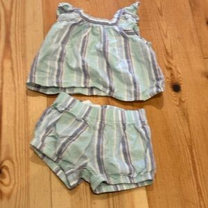 Striped Baby Outfit Set